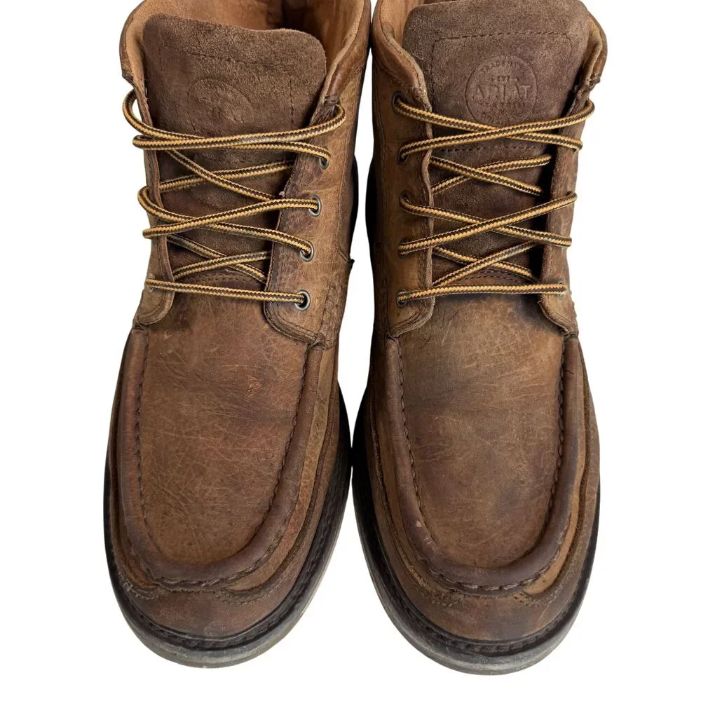 Ariat Men's Brown Lookout Boots - Earth / Stone Suede Size 12 D